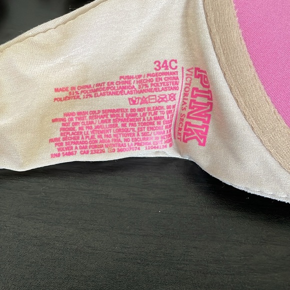 PINK 34C push-up beige bra - Picture 3 of 4